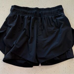 Gymshark Women’s Medium Vital 2 In 1 High Rise Athletic Shorts Black Sports Acti